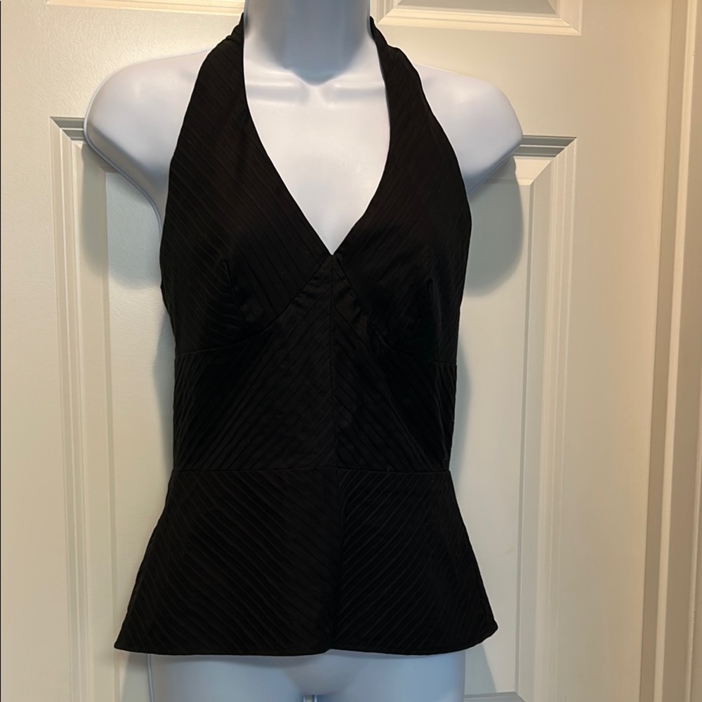 Stylish Black Halter Top